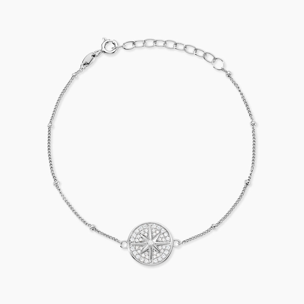 Bracelet Apollinaris Argent Blanc Oxyde De Zirconium - Bracelets Medailles Femme | Marc Orian