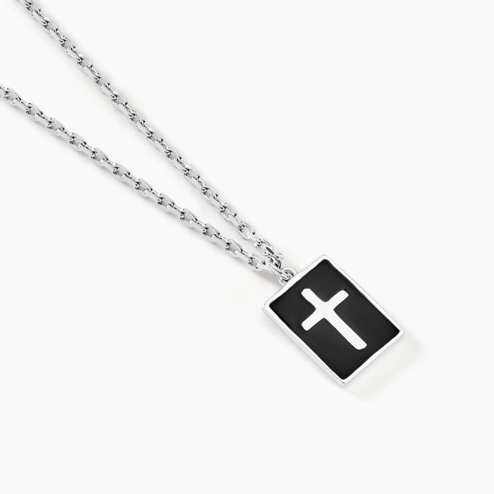 Collier Romaji Argent Blanc - Colliers Homme | Marc Orian