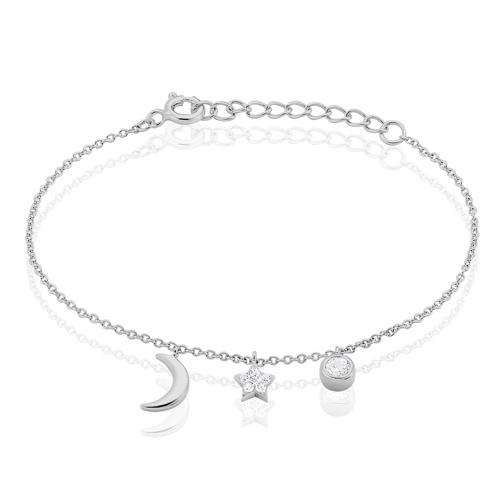 Bracelet Feeria Argent Blanc Oxyde De Zirconium - Bracelets fantaisie Femme | Marc Orian