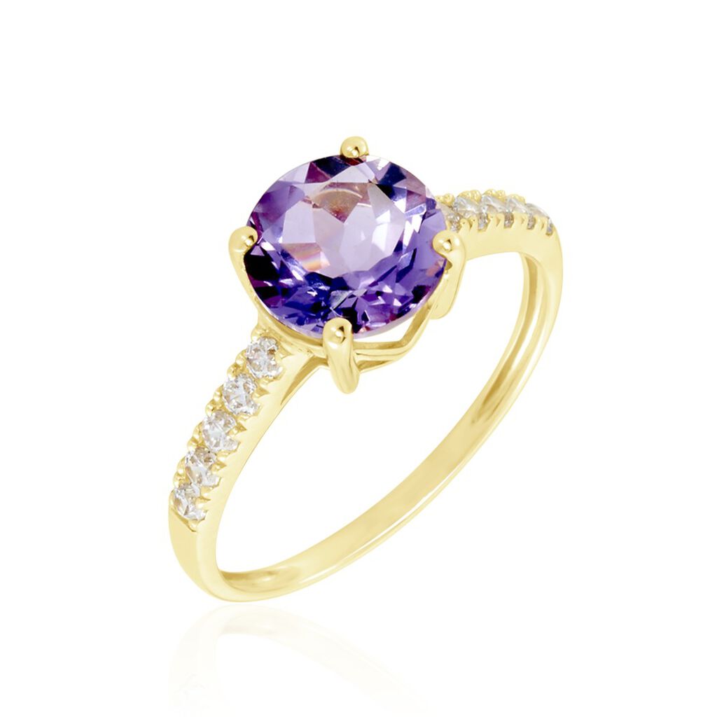 Bague Or Jaune Terese Améthyste - Bagues pierres fines Femme | Marc Orian