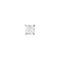Boucle D'oreille Puce Unitaire Paco Argent Blanc Oxyde De Zirconium