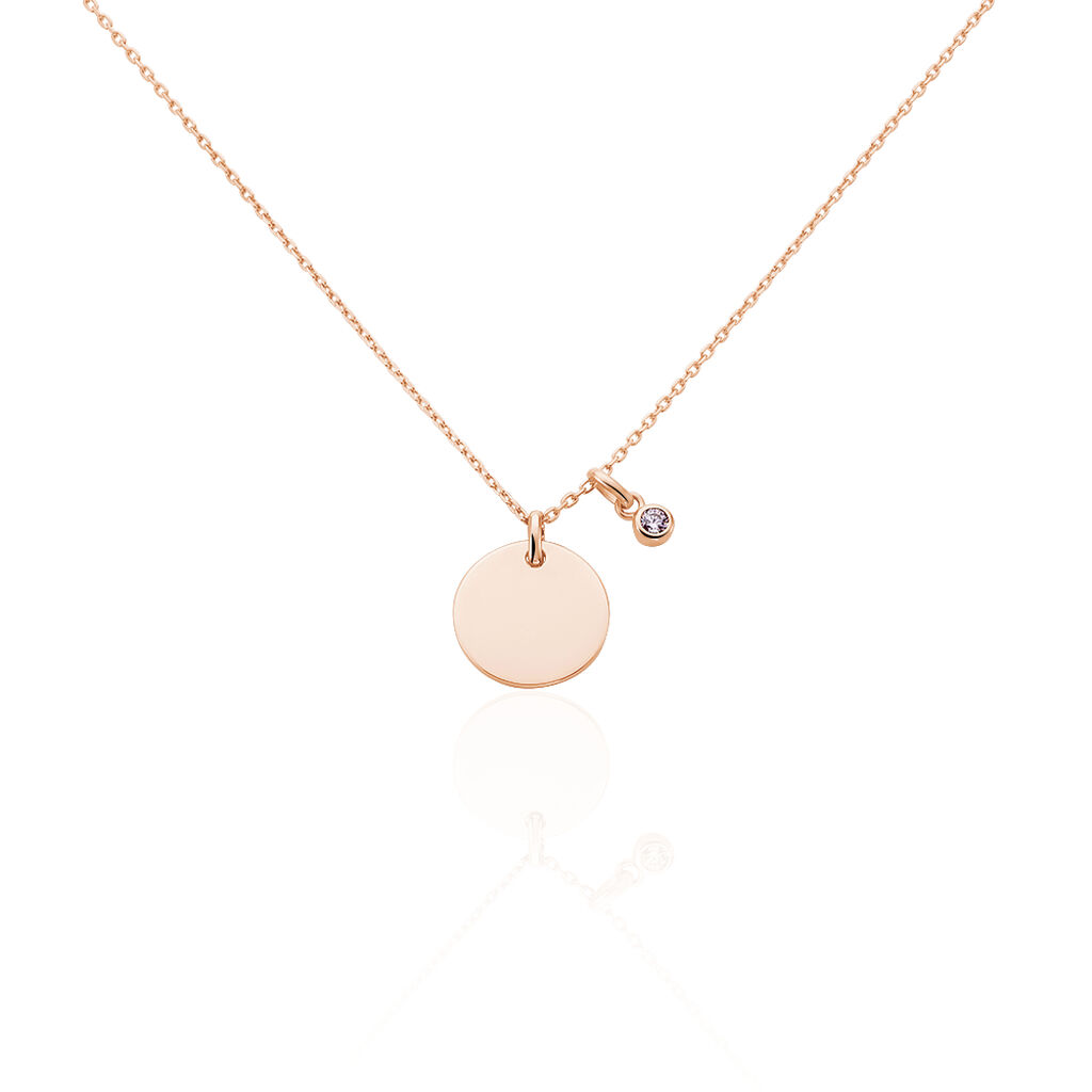 Collier Aleksandra Argent Rose Oxyde De Zirconium - Colliers avec pierres Femme | Marc Orian