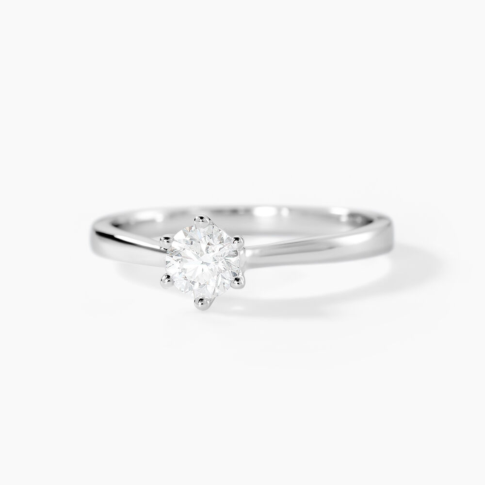 Bague Athena Or Blanc Diamant - Parures de mariage Femme | Marc Orian