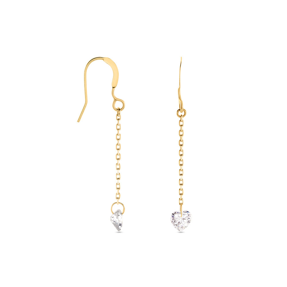 Boucles D'oreilles Pendantes Crush Plaqué Or Jaune Oxyde De Zirconium - Pendantes Femme | Marc Orian