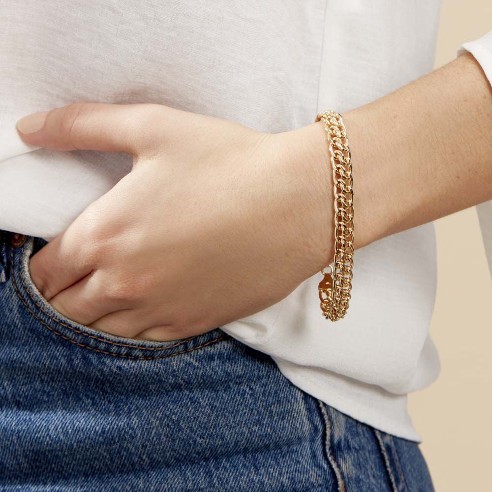 Bracelet Joline Maille Russe Or Jaune - Bracelets mailles Femme | Marc Orian
