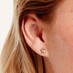 Boucles D'Oreilles Puces Alley Plaqu&eacute; Or Jaune Oxyde De Zirconium - Puces Femme | Marc Orian