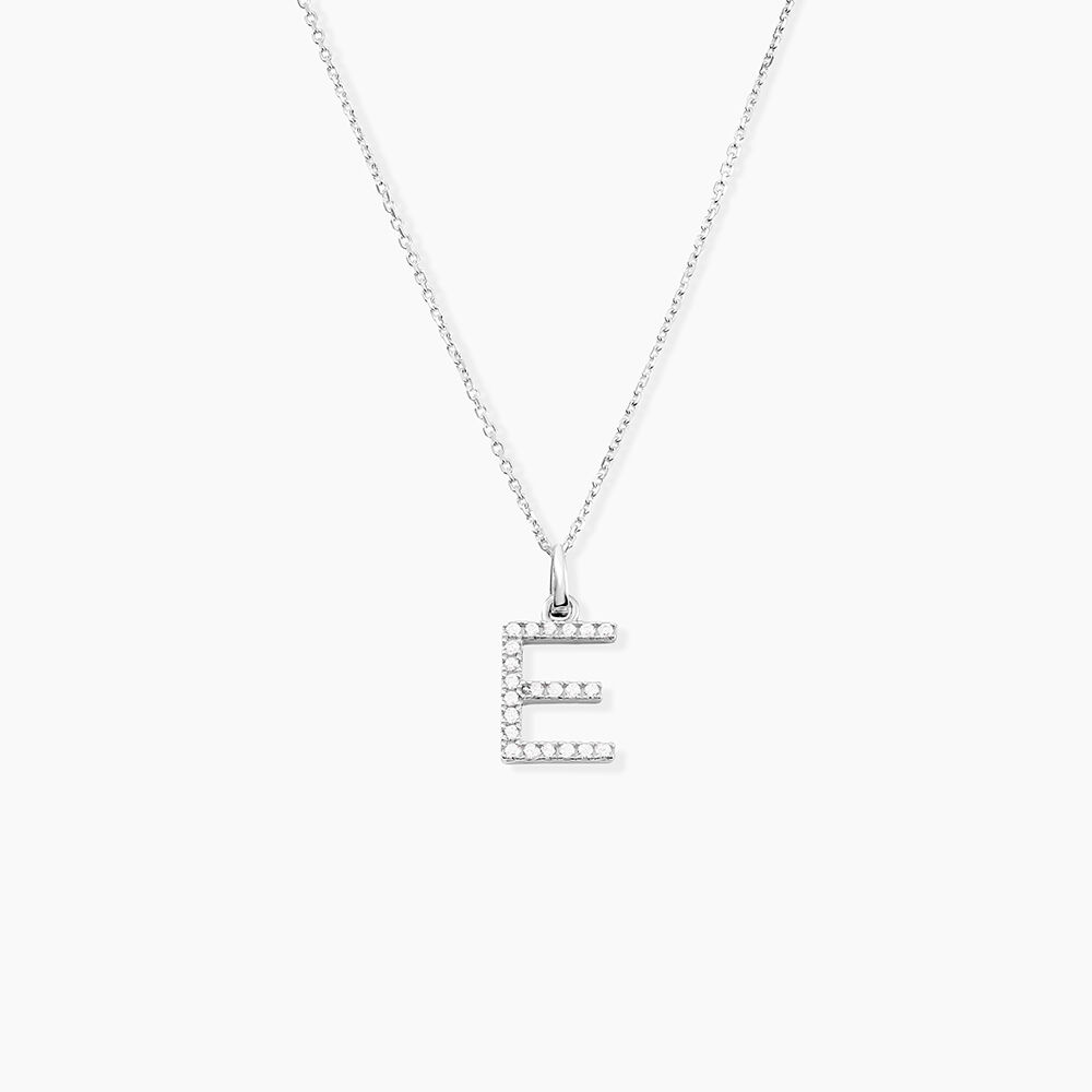 Pendentif Klementine Or Blanc Oxyde De Zirconium - Pendentifs Femme | Marc Orian