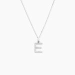 Pendentif Klementine Or Blanc Oxyde De Zirconium - Pendentifs Femme | Marc Orian