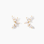 Boucles D'oreilles Puces Youssa Or Jaune Oxyde De Zirconium - Puces Femme | Marc Orian