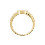 Chevali&egrave;re Plaqu&eacute; Or Jaune Haakon Onyx - Chevali&egrave;res Homme | Marc Orian