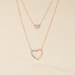 Collier Emilia Or Rose Diamant - Colliers multirangs Femme | Marc Orian