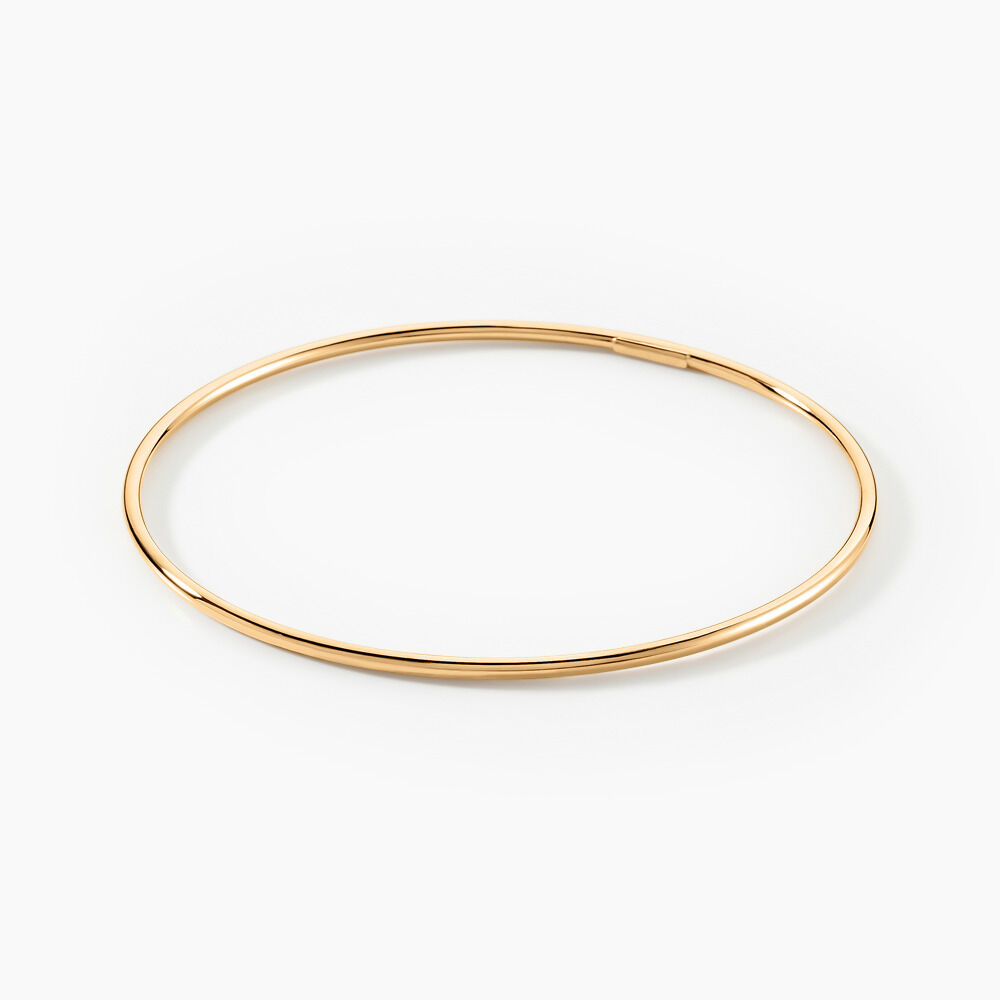 Bracelet Jonc Xylina Fil Rond Lisse Or Jaune - Bracelets joncs Famille | Marc Orian