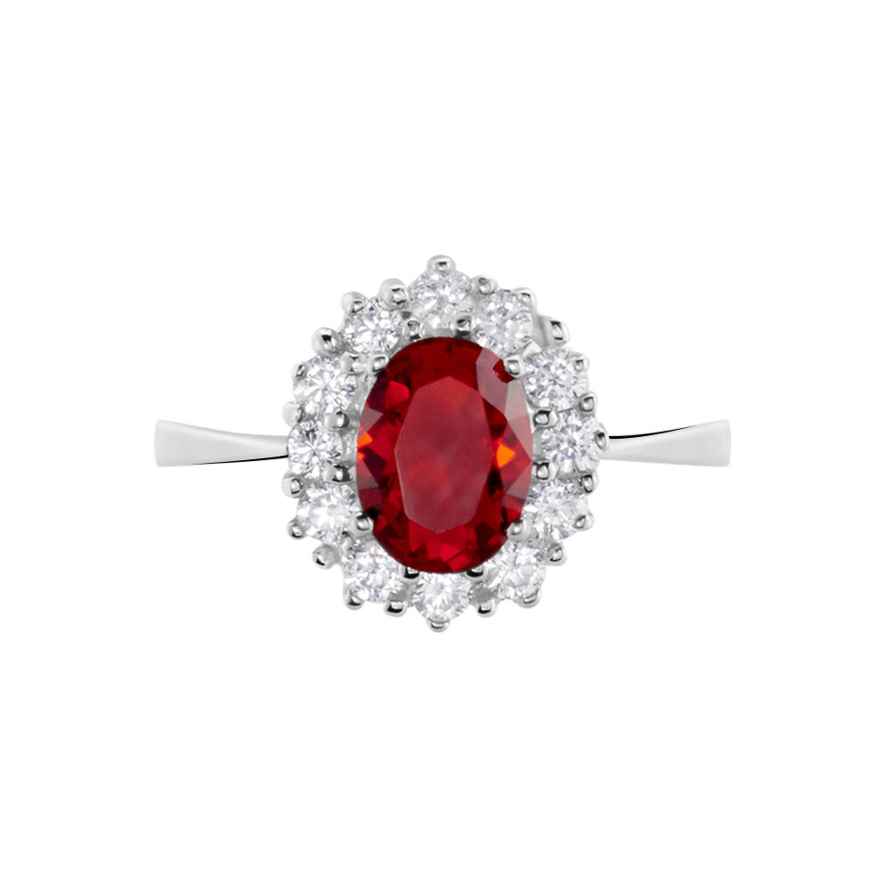 Bague Perez 2 Argent Blanc Oxyde De Zirconium - Solitaires Femme | Marc Orian