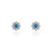 Boucles D'oreilles Puces Aurel Argent Blanc Turquoise Oxyde - Puces Femme | Marc Orian
