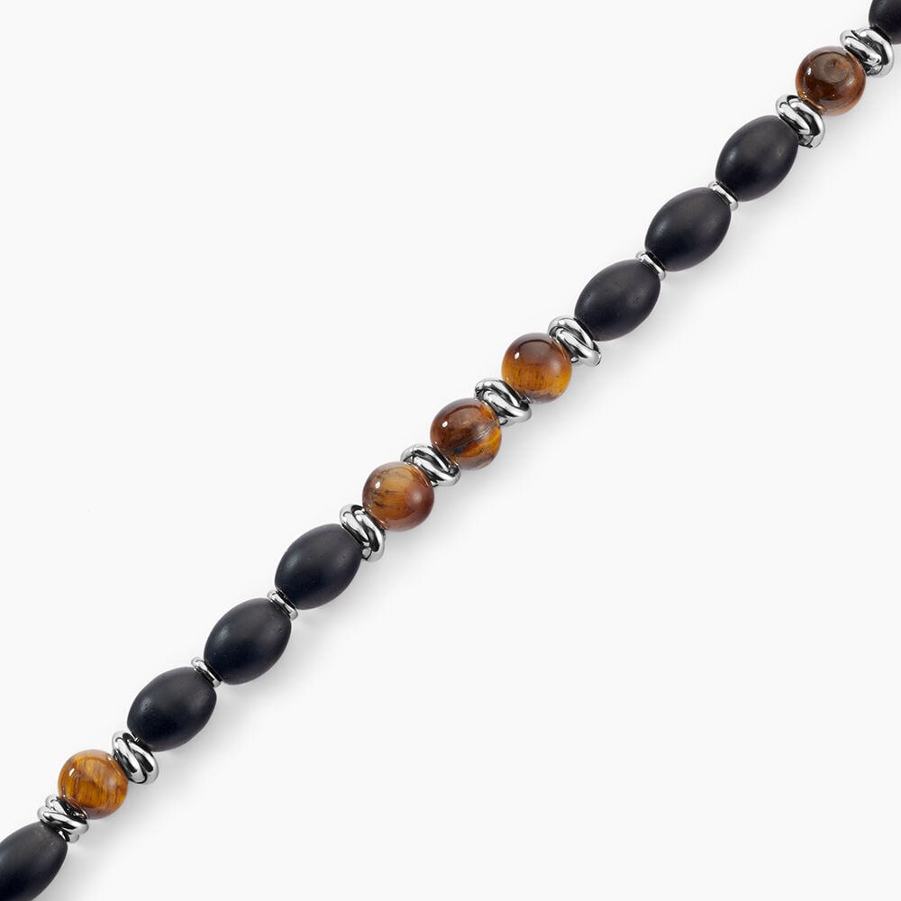 Bracelet Adiel Acier Blanc Onyx Labradorite - Bracelets cha&icirc;nes Homme | Marc Orian