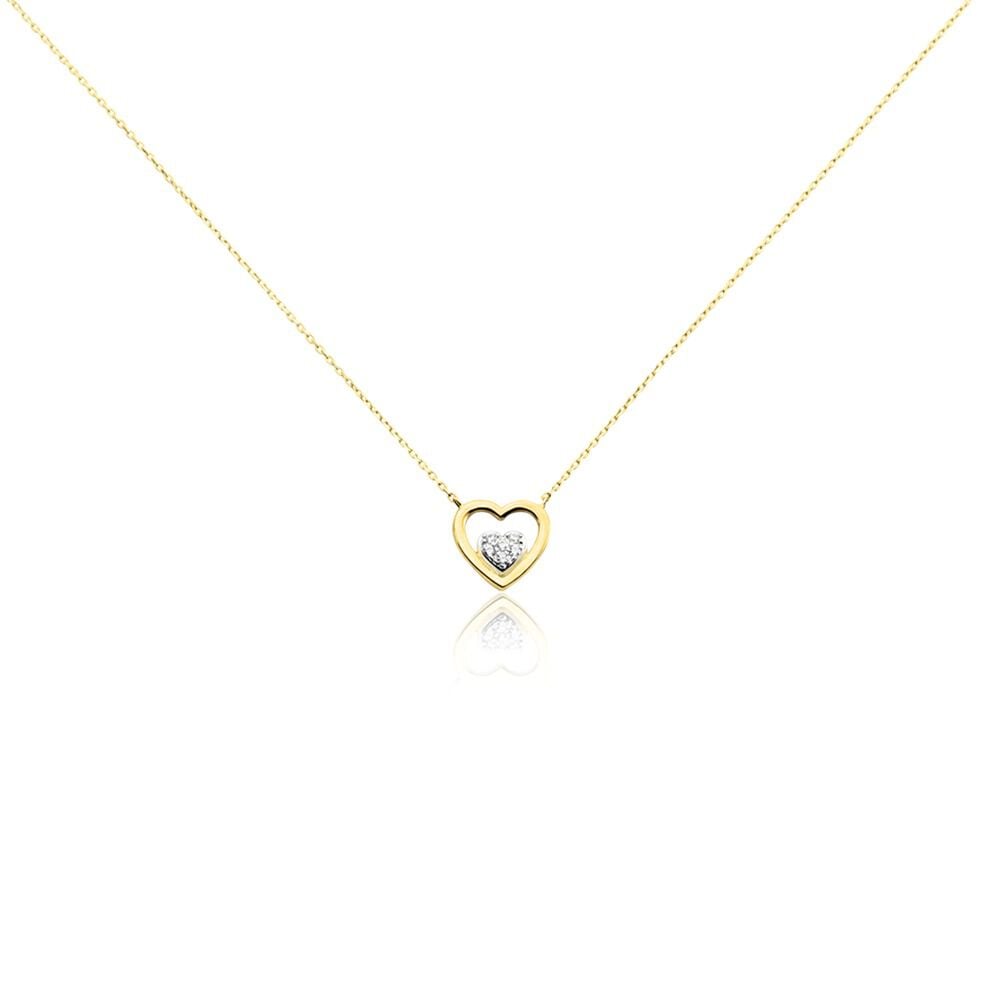 Collier Or Jaune Lenaick Oxyde De Zirconium - Colliers avec pierres Femme | Marc Orian