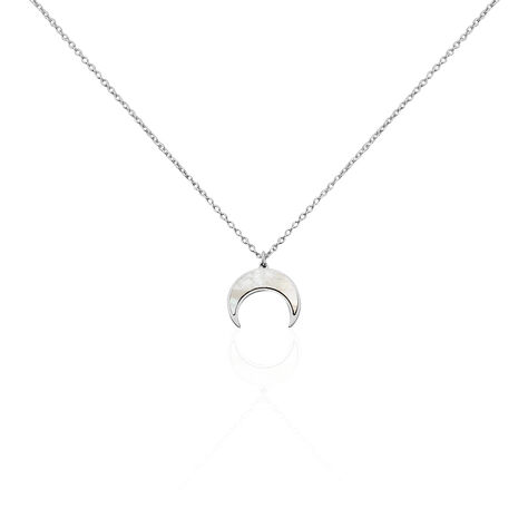 Collier Zea Argent Blanc Nacre - Colliers avec pierres Femme | Marc Orian