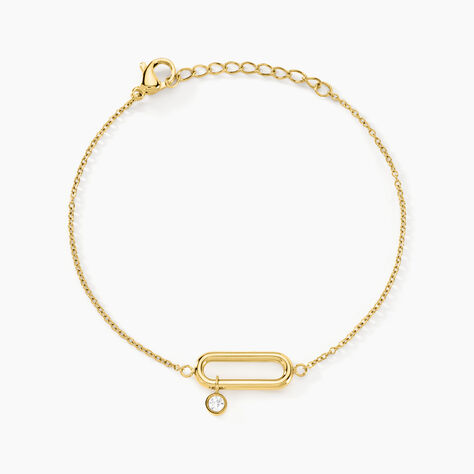 Bracelet Aurore Acier Doré  Cristal - Bracelets chaînes Femme | Marc Orian