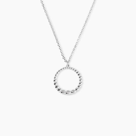 Collier Lidig Argent Oxyde De Zirconium - Colliers avec pierres Femme | Marc Orian