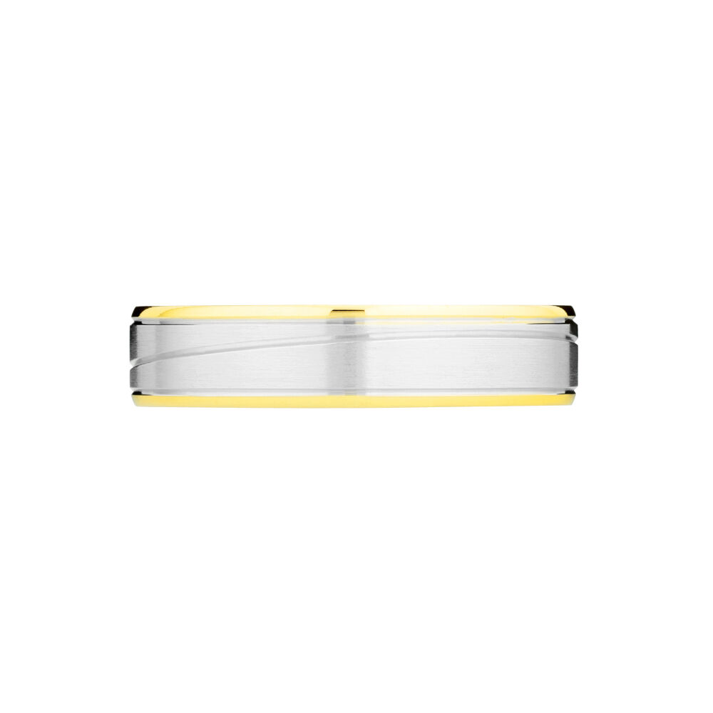 Alliance Juditha Ruban Plat Or Bicolore - Alliances duo Unisex | Marc Orian