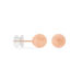 Boucles D'oreilles Puces Fidelia Boule Sablee Or Rose - Puces Femme | Marc Orian