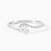 Bague Olly Or Blanc Oxyde De Zirconium - Solitaires Femme | Marc Orian