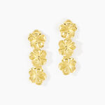 Boucles D'Oreilles Pendantes Olyss Argent Jaune - Pendantes Femme | Marc Orian