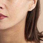 Boucles D'oreilles Puces Fidelia Boule Sablee Or Rose - Puces Femme | Marc Orian