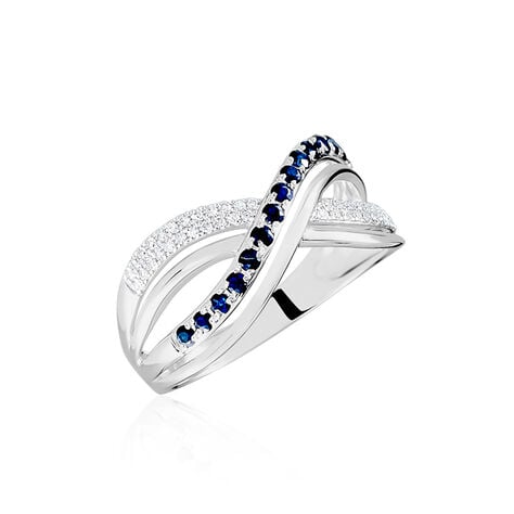 Bague Or Blanc Maudy Saphirs Diamants - Bagues vintage Femme | Marc Orian