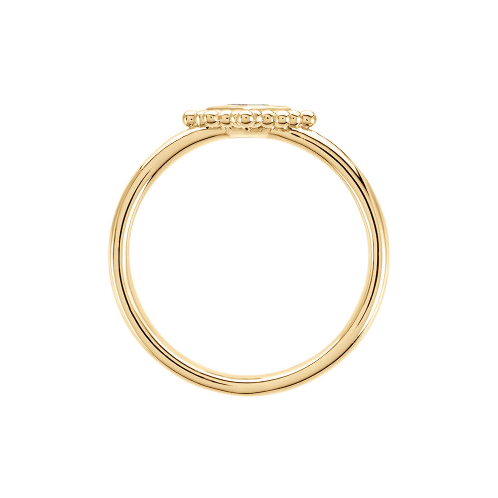 Bague Bobbie Plaqué Or Jaune Oxyde De Zirconium - Bagues avec pierre Femme | Marc Orian