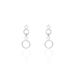 Boucles D'oreilles Puces Wynona Or Blanc Oxyde - Pendantes Femme | Marc Orian