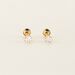 Boucles D'oreilles Puces Leidi Or Jaune Oxyde De Zirconium - Puces Famille | Marc Orian