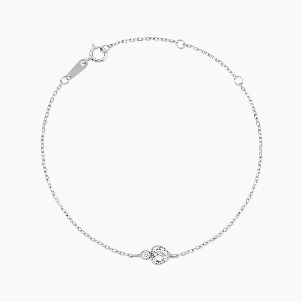 Bracelet Shannon Argent Blanc Oxyde De Zirconium - Bracelets fantaisie Femme | Marc Orian