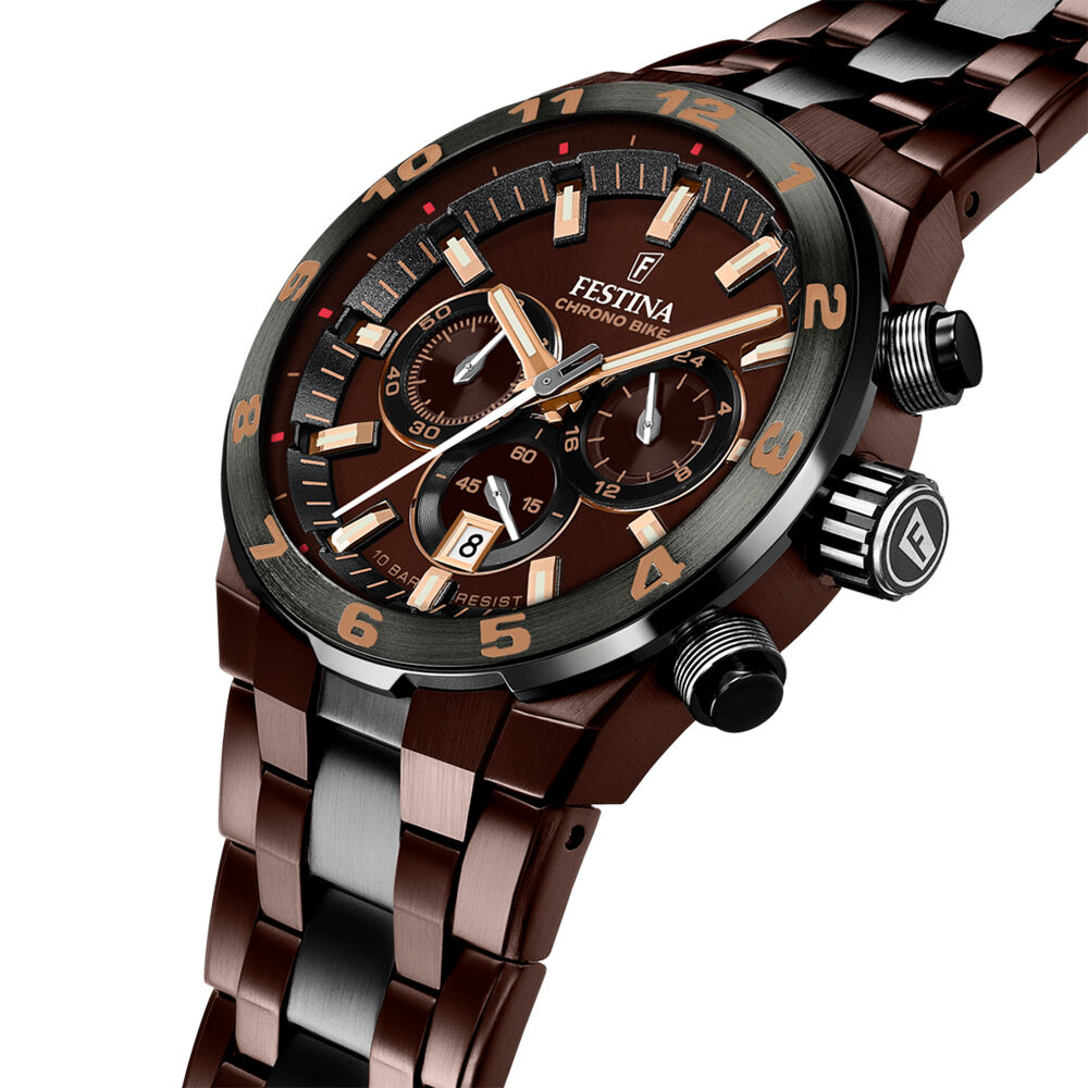 Montre Festina Chrono Bike Edition Speciale Marron - Montres &eacute;tanches Homme | Marc Orian