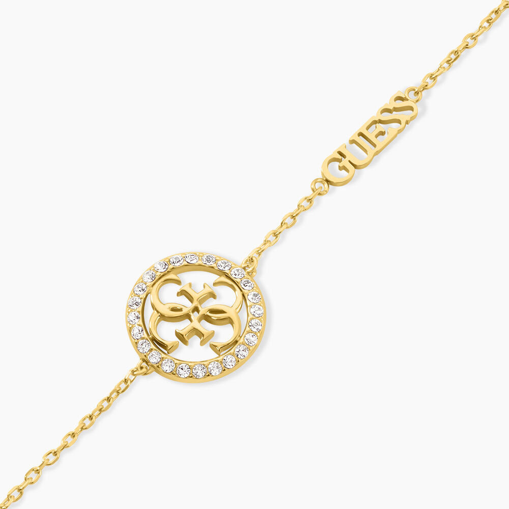 Bracelet Guess Life In 4G Acier Jaune Oxyde De Zirconium - Bracelets cha&icirc;nes Femme | Marc Orian