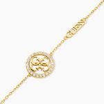 Bracelet Guess Life In 4G Acier Jaune Oxyde De Zirconium - Bracelets cha&icirc;nes Femme | Marc Orian