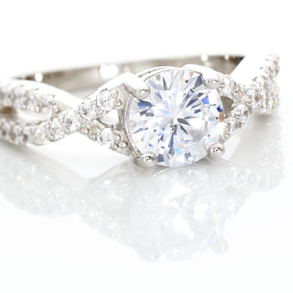 Bague Karin Argent Blanc Oxyde De Zirconium - Solitaires Femme | Marc Orian
