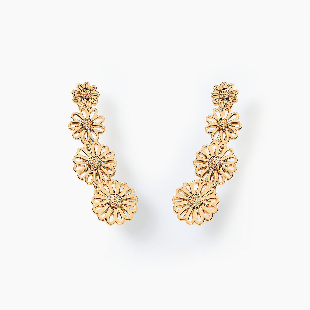 Bijoux D'oreilles Mahonia Plaqu&eacute; Or Dor&eacute; - Piercings d'oreilles Femme | Marc Orian