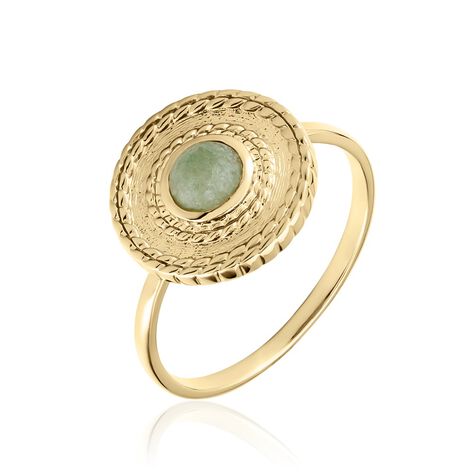 Bague Plaqué Or Jaune Marcia Aventurine - Bagues de promesse Femme | Marc Orian
