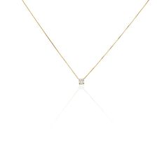 Collier Victoria Ld Or Jaune Diamant Synthetique - Colliers Femme | Marc Orian