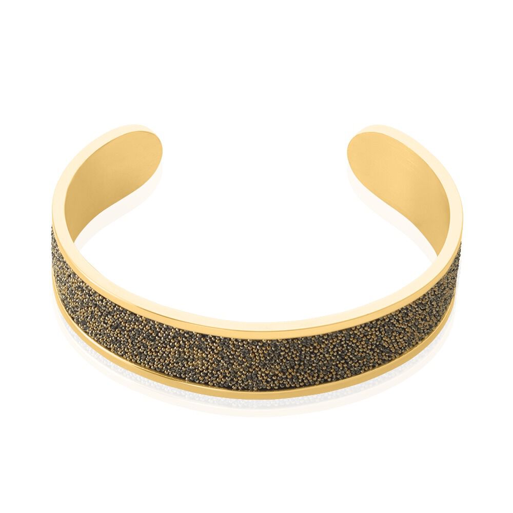 Bracelet Jonc Willis Acier Dore - Bracelets joncs Femme | Marc Orian