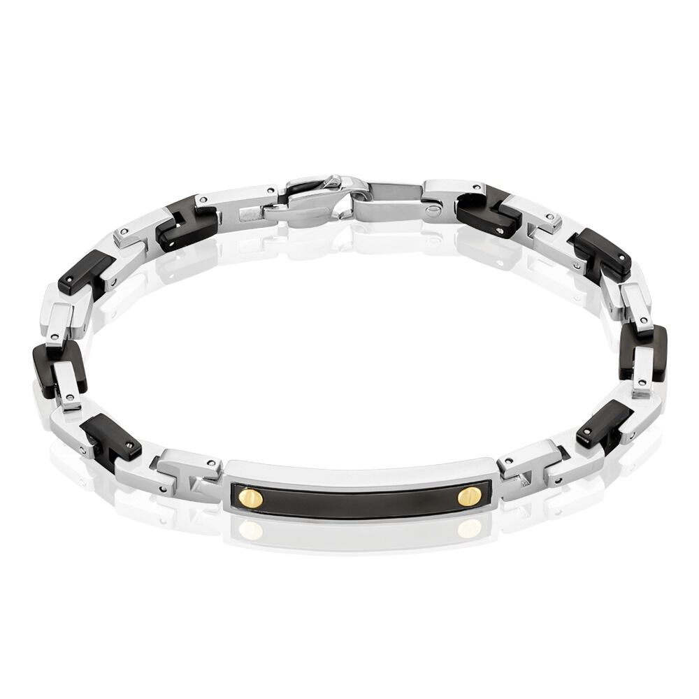 Bracelet Jourdan Acier Gris - Bracelets cha&icirc;nes Homme | Marc Orian