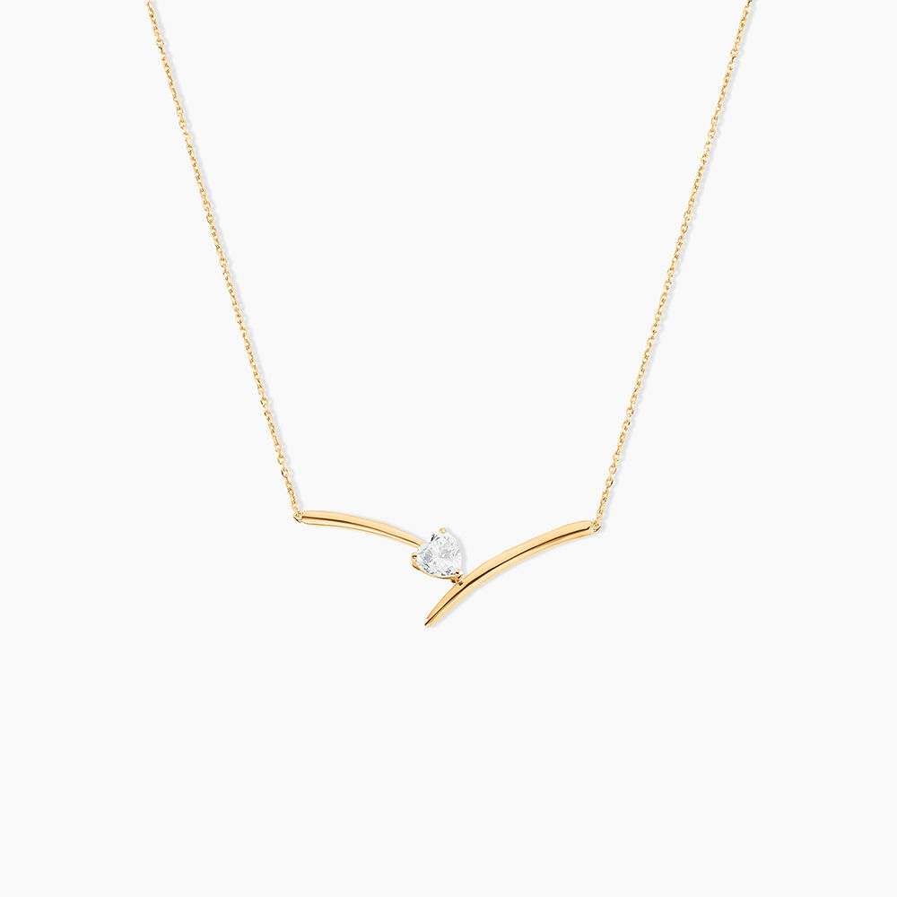 Collier Valeriana Or Jaune Oxyde De Zirconium - Colliers avec pierres Femme | Marc Orian