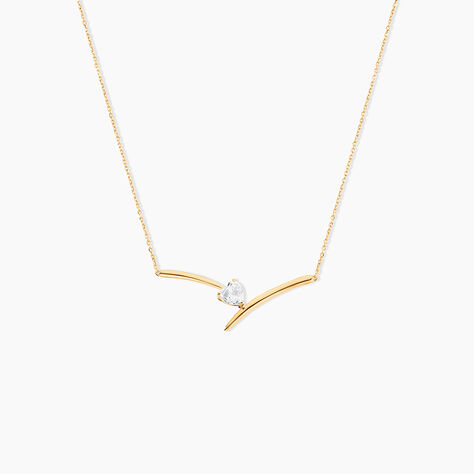 Collier Valeriana Or Jaune Oxyde De Zirconium - Colliers avec pierres Femme | Marc Orian