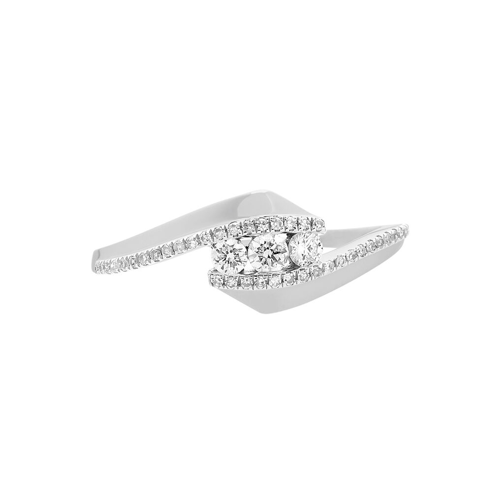 Bague Barbara Or Blanc Diamant - Bagues fiançailles Femme | Marc Orian