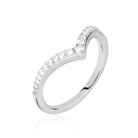 Bague Pricila Argent Blanc Oxyde De Zirconium - Bagues avec pierre Femme | Marc Orian