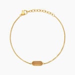 Bracelet Dannie Acier Jaune Quartz - Bracelets cha&icirc;nes Femme | Marc Orian