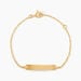 Bracelet Identité Gaspardine Maille Forçat Or Jaune - Gourmettes Enfant | Marc Orian
