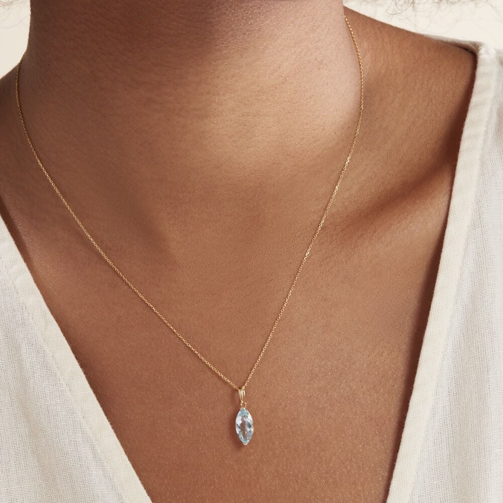 Collier Raquel Or Jaune Topaze - Colliers avec pierres Femme | Marc Orian