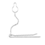 Pince Cravate Devi Argent Blanc - Bijoux fantaisie Homme | Marc Orian